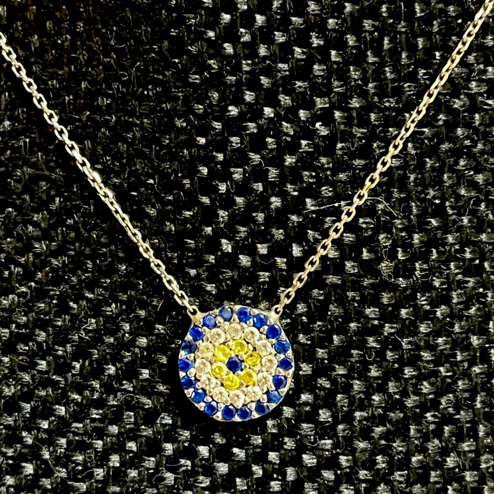 Sterling Silver Evil Eye Necklace